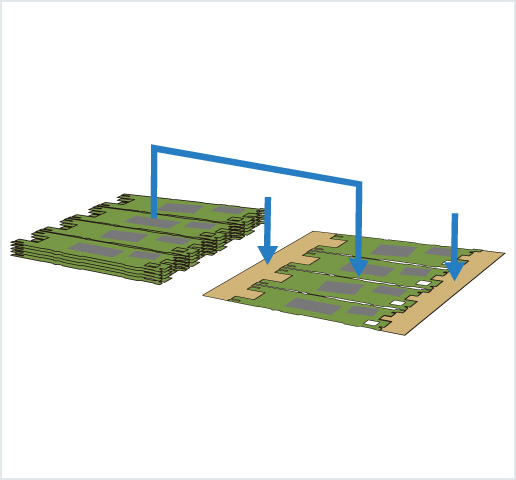 ［Image］PCB placer： HDI 基板用高精度框架排列机